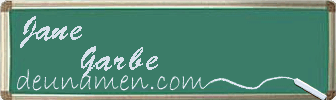 Jane Garbe Visitenkarte